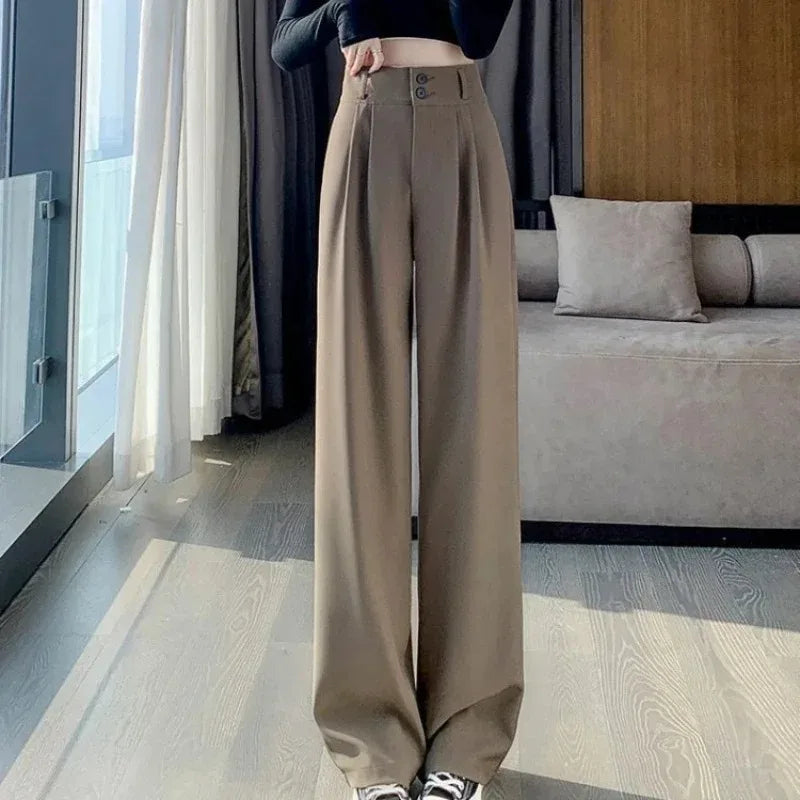 High-Waist Wide Leg Trousers
