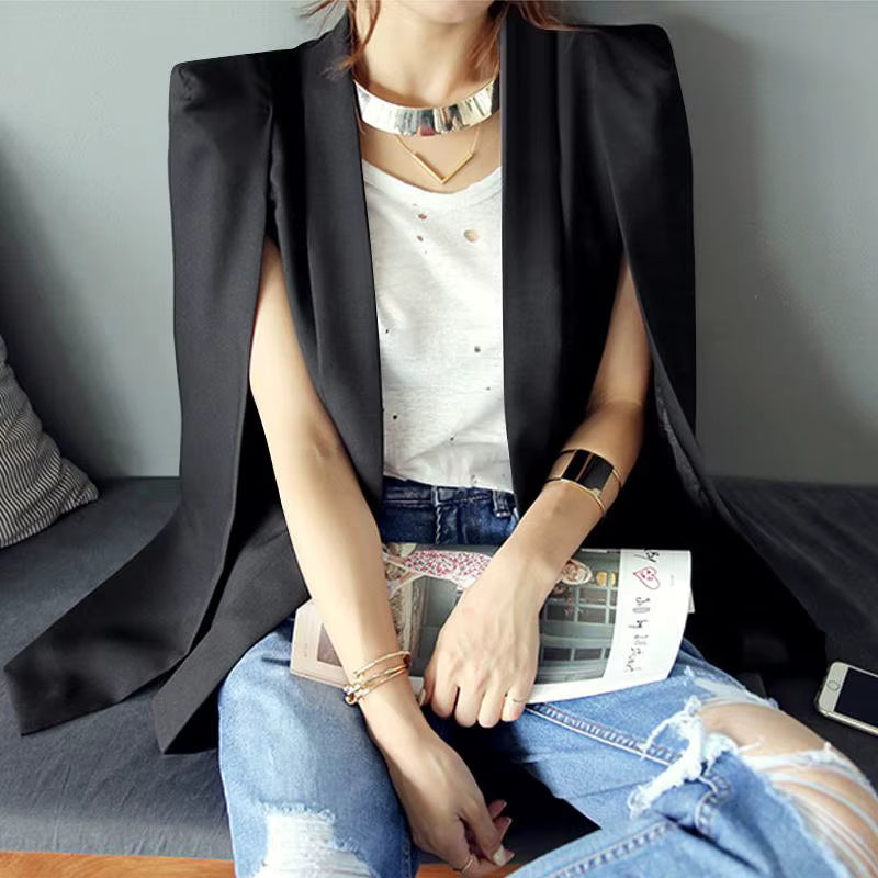 Cape Blazer with Split Sleeves