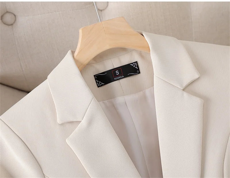 Women’s Beige Blazer – Classic Tailored Fit